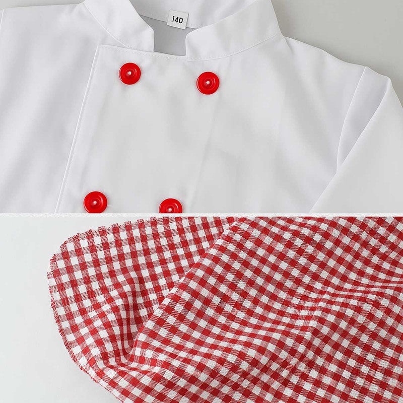 monoii Halloween Costume, Children's Chef Cosplay, Boys' and Girls' Costume