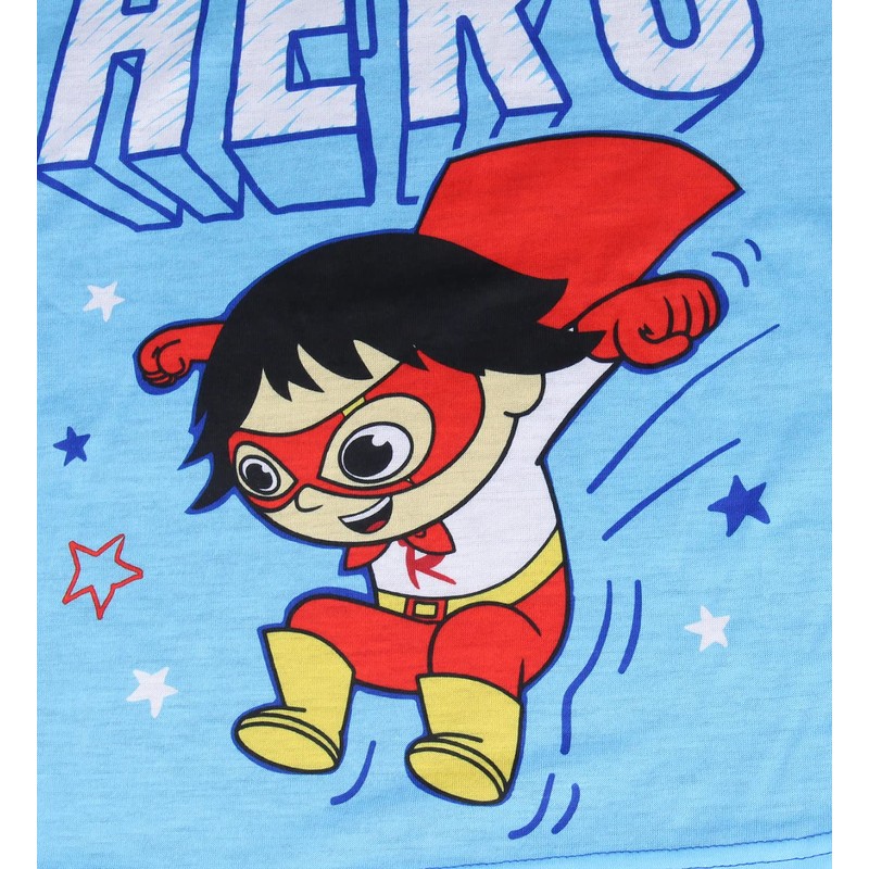 Komar Kids Ryan's World Boys' Super Hero Shirt and Plush