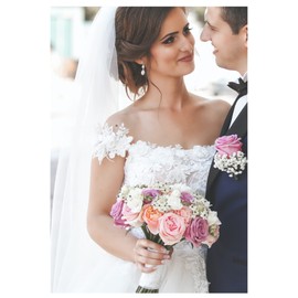 BEAUTELICATE Wedding Bridal Veil with Comb 1 Tier Cut Edge Fingertip Length Black Champagne