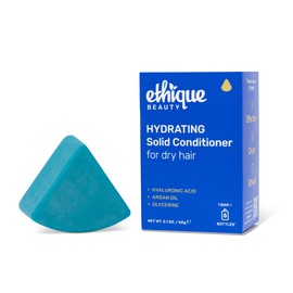 Ethique Hydrating Conditioner Bar for dry hair with Hyluronic Acid - Plastic-Free, Cruelty-Free, Vegan, 2.12 oz