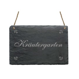 Weatherproof Slate Plaque "Herb Garden" Decorative Sign Herbs Garden – The Perfect Gift for Gardeners – Gardening
