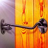 QJZXUEZHEN 2Pcs 2 inch Barn Door Lock, Cabin Hook Eye