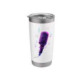 Microphone | Singer | Karaoke Music Stainless Steel Insulated Tumbler