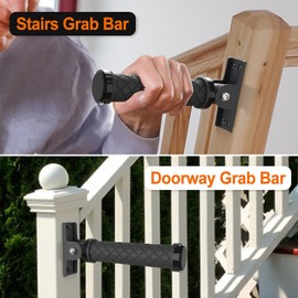 Flip Up Grab Bar-Non Slip Assist Handle for Wall/Doorway/Stairs,Home Safety Grab Bars for Seniors,Elderly,Disabled,Handicap