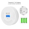 LCD Display Carbon Monoxide Alarm Detector Voice Type CO Smoke