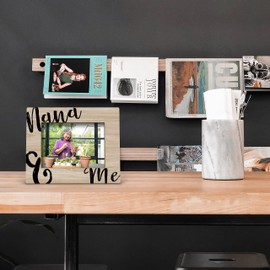 FONDCANYON Nana and Me Picture Photo Frame,Nana Gifts,Nana Birthday Gifts,Mother's Day Gifts for Grandma,Nana Gifts from Grandkids,Rustic Grandma and Me Picture Frames(5x7 Inch Photo)