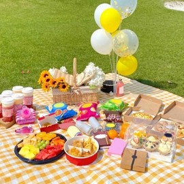 8-Person Foldable Picnic, Camping & Beach Mat Moducheol Yellow