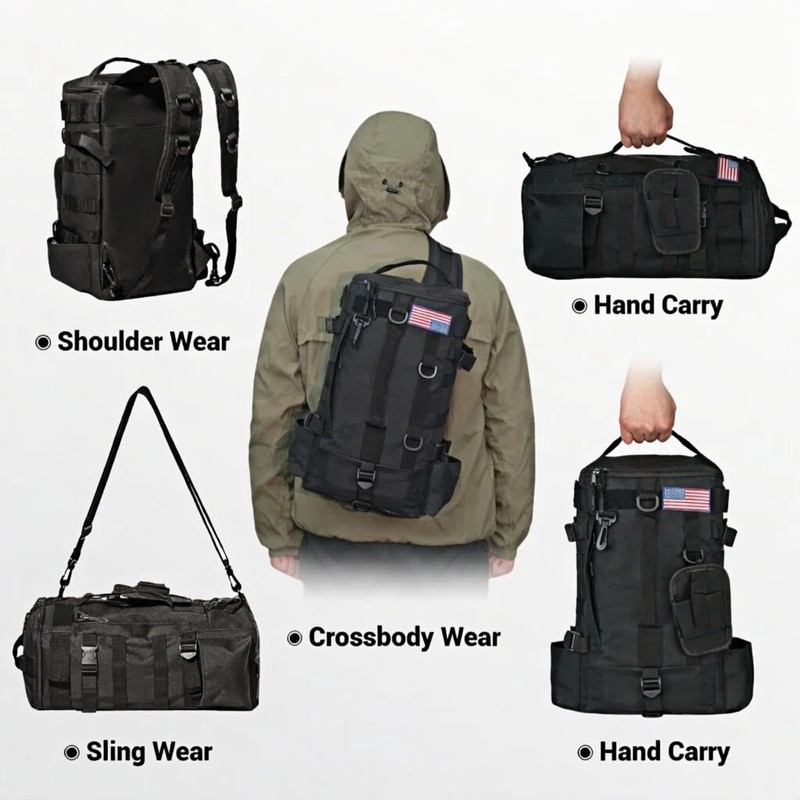 kokkoya Small Fishing Bag Tackle Backpack with Rod Holder 16L