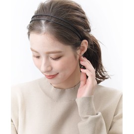 VINGTAINE HK-263-BK- 2 Simple Headband Hair Accessories, Slim, Simple, Office