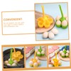 HAKIDZEL 2pcs Silicone Egg Tray Silicone Molds Eggs Whisk Egg
