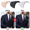 2 Pairs Set-in Shoulder Pads, 1.5cm Thickening Foam Shoulder Pads