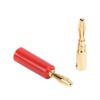 10PCS Banana Plugs 4mm Audio Jack Connector Solderless Six Blade
