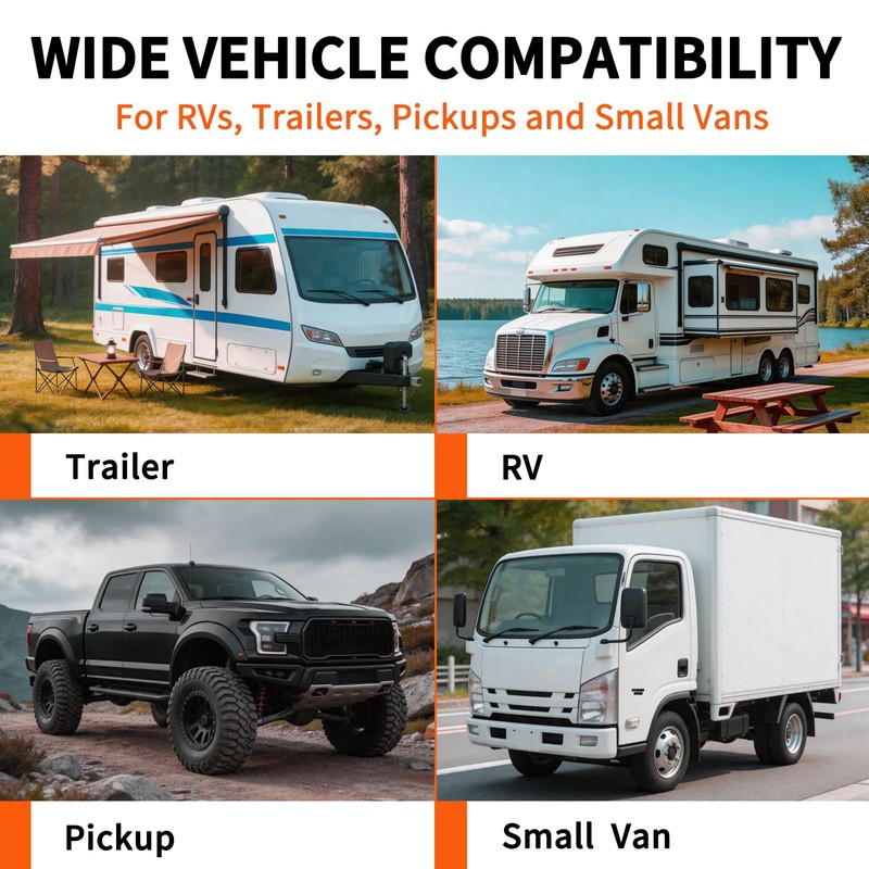Rubber Wheel Chocks for RV Trailer Upgraded Deformable Design 2