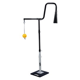 3-In-1 Baseball Softball Batting Tee,5 Hitting Modes To Choose,Auto Reset Baseball Swing Trainner With Tethered Ball,Handrolled Rubber Top,Weighted Base,Height Adjustable Hitting Tee For All Players