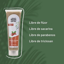NEEM ERFRE | Pack de 3 crema dental de sabores mixtos, menta, cardamomo y canela 100g libre de fluor