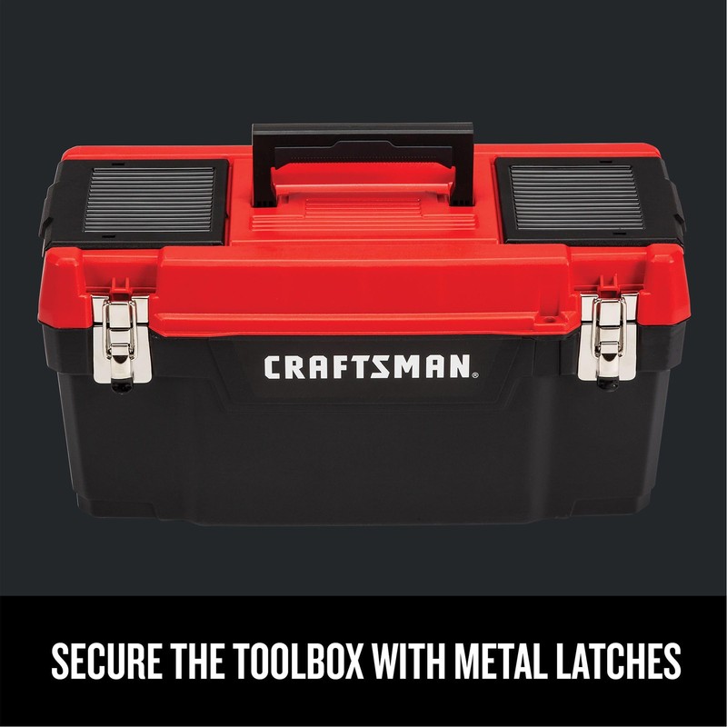 CRAFTSMAN Tool Box, Lockable 20-inch with Removable Tray and Small
