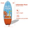 HOHQB 59“ Inflatable Surfboard Luau Themes and Beach Party Decorations