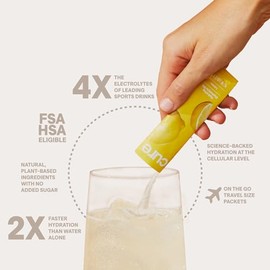 Cure Hydration- “| Mezcla para bebidas electrolíticas a base de plantas | Sin azúcar agregada | Polvo para aliviar la deshidratación hecho con coco