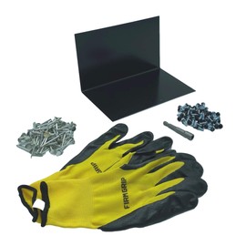 Eagle 1 Shingle Step Flashing- Heavy Duty 26 Gauge Shingle Roof Flashing - 5"x5"x8" Long (25, Black)