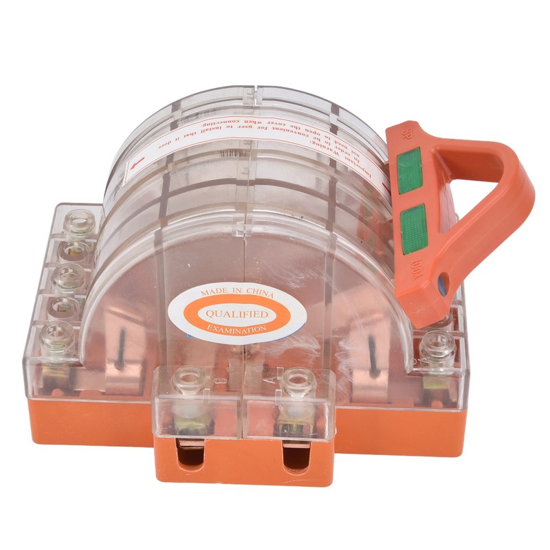 Disconnect Knife Switch Full Copper Transparent Shell 3 Pole Double