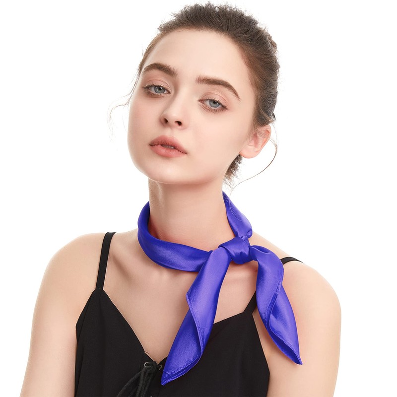 Zando Silk Head Scarf Wrap Neck Scarf Women Silk Feeling