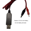 KHIOPNT AA AAA Battery Eliminator USB 5V to 1.5V/3V/4.5V/6V Step-Down