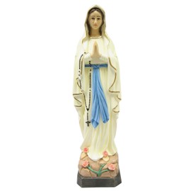 Vittoria Collection 27 Inch Our Lady of Lourdes Statue Sculpture Figurine Made in Italy Indoor Outdoor Garden