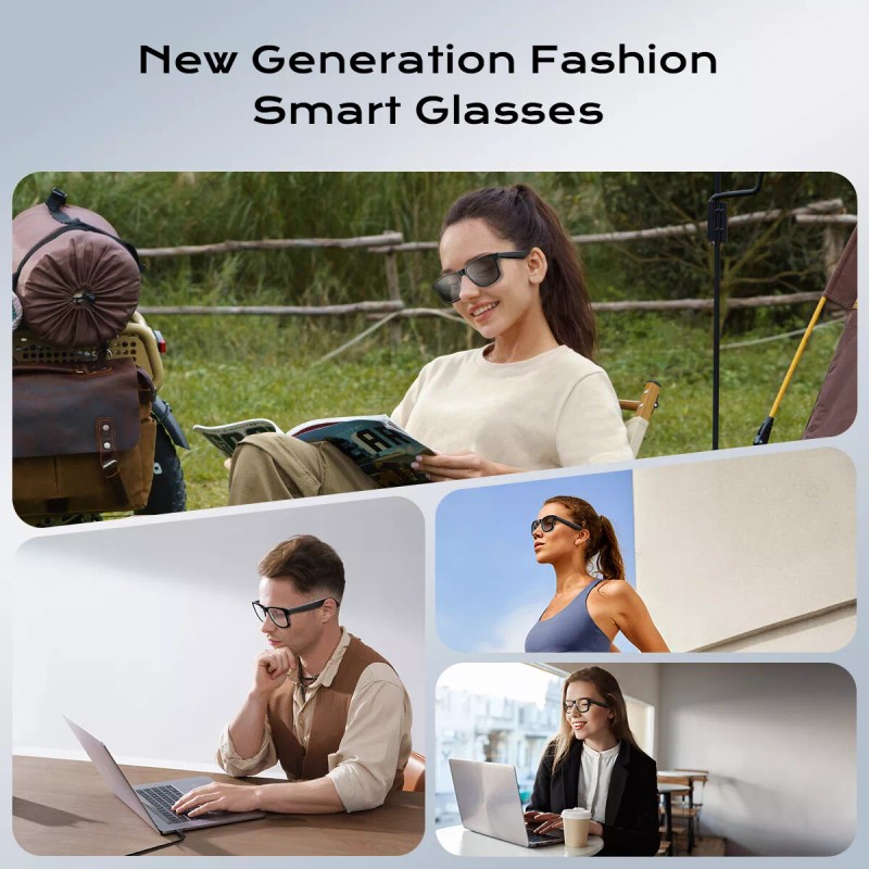 XO Men Smart Glasses Shades Photochromic Bluetooth Audio Sunglasses UV400