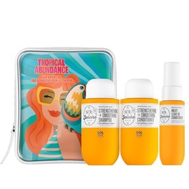 Set de regalo de viaje Sol de Janeiro Tropical Abundance Hair Repair Trio  Jet Set  Champú y acondicionador brasileños Joia sin sulfatos