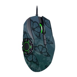 MightySkins Skin Compatible with Razer Naga Hex V2 Gaming Mouse - Dark Butterfly | Protective, Durable, and Unique Vinyl Decal wrap Cover | Easy to Apply, Remove, and Change Styles | Made in The USA