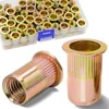 Vifmy 50Pcs M10 Rivet Nuts, Metric Zinc Plated Finish Carbon