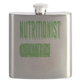 CafePress Health Conscious Dietitian Diet Food Vegan V Flask 7 oz Stainless Steel Drinking Flask
