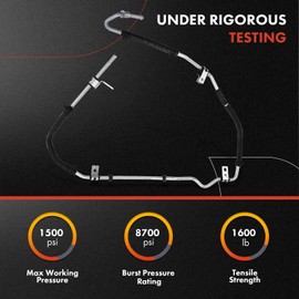 A-Premium Power Steering Return Line Hose Assembly Compatible with Hyundai Elantra 2001-2006 Lower From Gear