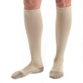 CAROLON - COUTURE - Support Dress Socks, Odor Resist Moisture Control 15-20mmHg Circulation Socks - Regular Length - 1 Pair