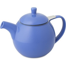FORLIFE Curve Teapot with Infuser, 24-Ounce, Blue