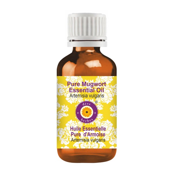 Deve Herbes Pure Mugwort Essential Oil (Artemisia vulgaris) Steam Distilled