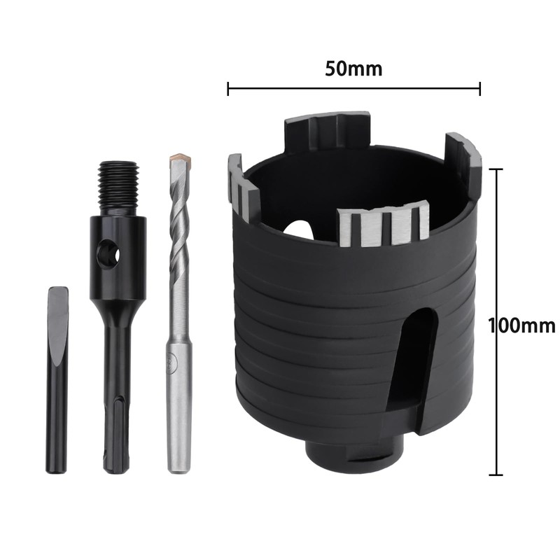 hsawbit φ50mm Dry Diamond Core Drill Bit, Hole Cutter with