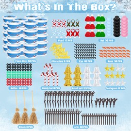 30 Pack Snowman Kit - Build a Snowman Kit DIY Christmas Craft Gifts - Creative Air Dry Clay Modeling Crafts Kit for School Winter Party Activities - Perfect Christmas Activity Gifts for Kids Indoors