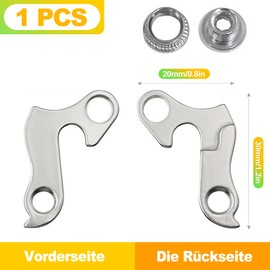 BondEron Fahrrad Schaltauge Ersatzteil | Hochwertiges Reparaturteil für Fahrrad Schaltwerke | Rahmen Aufhängung | Universal passend