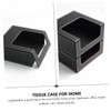COLLBATH 2pcs Tissue Box Holder Stylish Pu Leather Napkin Storage