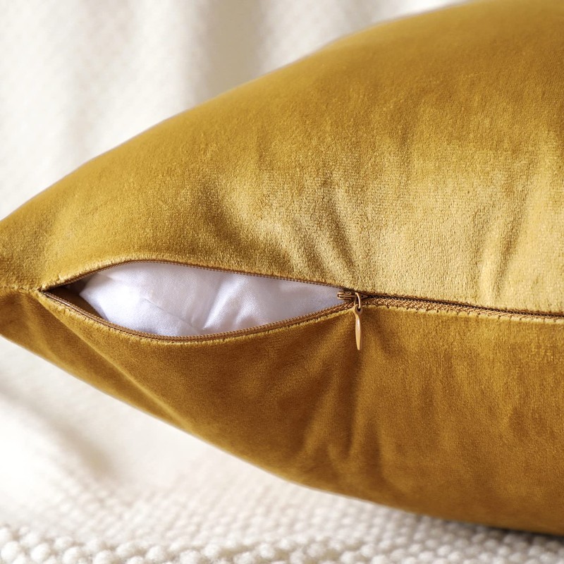 Artscope Luxury Velvet Pillow Covers Super Soft Decorative Square Throw