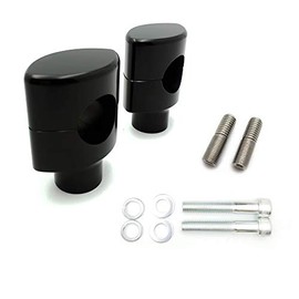 SMT- 1 1/4in Hefty Handlebar Riser 2" Rise Black Compatible With DNA Paughco Springer Chopper Bobber