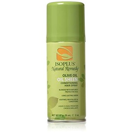 Isoplus Natural Remedy Olive Oil Sheen Conditioning Hair Spray, 2 oz