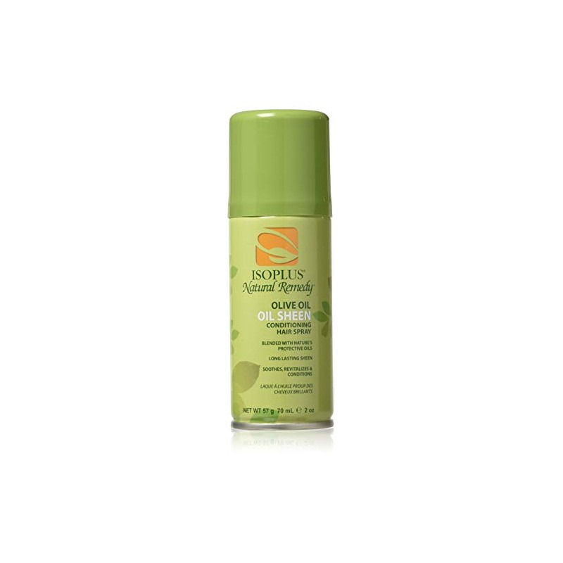 Isoplus Natural Remedy Olive Oil Sheen Conditioning Hair Spray, 2