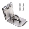 BuxiuGK 90 Degree Security Hasp Lock Device 5 Inch for