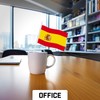 G128 12 Pack Handheld Spain Spanish Stick Flags | 4x6