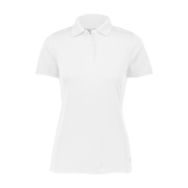 Russell Athletic Women's Dri-Power Performance Golf Polo Shirt, White, L