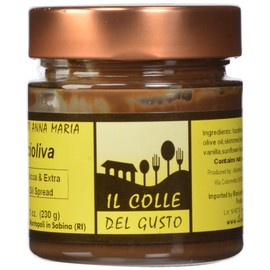 Il Colle Del Gusto Smooth Hazelnut Chocolate Spread with Extra Virgin Olive Oil, Noccioliva, 8.1 Ounce