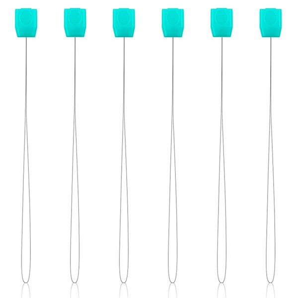 6PC Long Needle Threaders for Punch Needles Embroidery Floss Cross