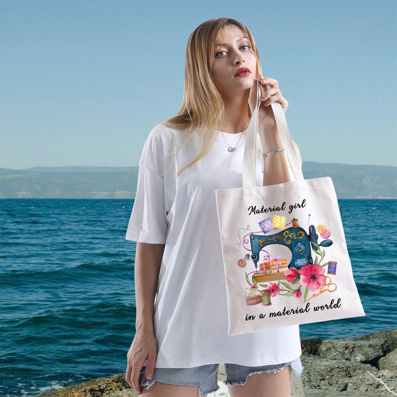 JTOUK Sewing Tote Bag Sewing Lover Gift Tailors Sewing Lovers